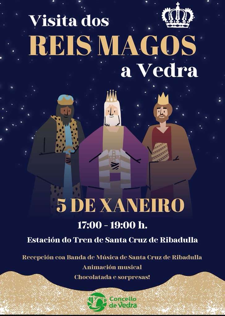 Visita dos Reis en Vedra