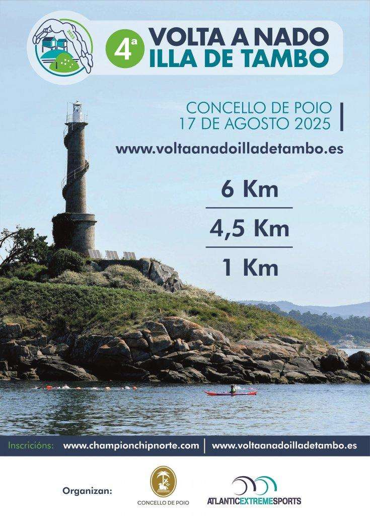 IV Volta a Nado Illa de Tambo (2025) en Poio