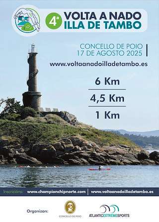 Fechas, información, programa, cartel, imágenes, mapa y ubicación de IV Volta a Nado Illa de Tambo  en  Poio