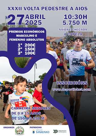 Fechas, información, programa, cartel, imágenes, mapa y ubicación de XXXIII Volta Pedestre a Aios  en  Sanxenxo