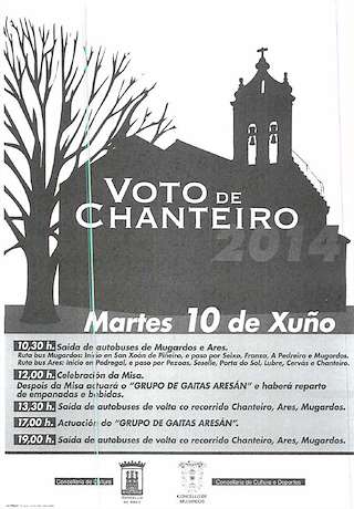 Voto de Chanteiro en Ares