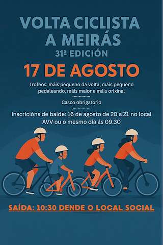 Fechas, información, programa, cartel, imágenes, mapa y ubicación de XXXI Vuelta Ciclista a Meirás   en  Valdoviño