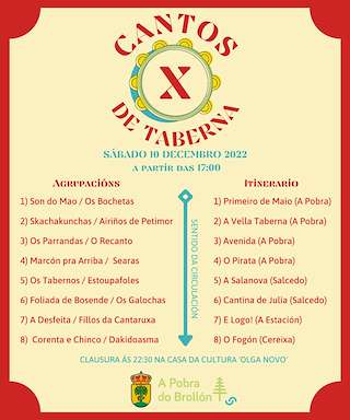 XII Cantos de Taberna en A Pobra do Brollón
