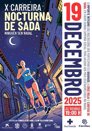 X Carreira Nocturna (2026) en Sada