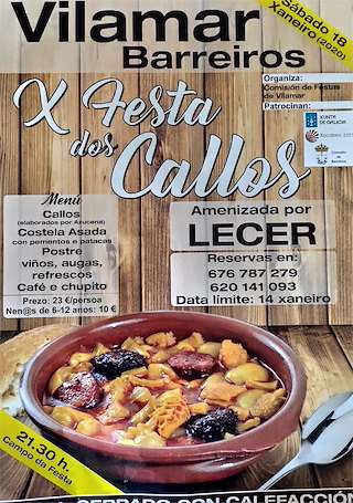 XIII Festa dos Callos de Vilamar (2026) en Barreiros