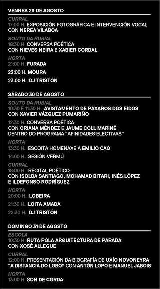 XI Festival dos Eidos (2026) en Folgoso do Courel