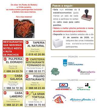 XIV Ruta de Pinchos en O Barco de Valdeorras