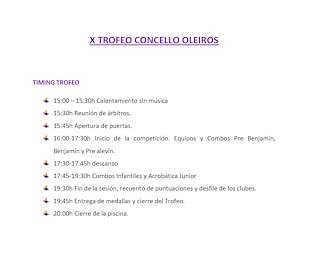 XI Trofeo de Natación Artística en Oleiros