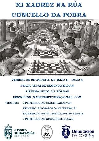 Fechas, información, programa, cartel, imágenes, mapa y ubicación de XI Xadrez na Rúa  (2026)  en  A Pobra do Caramiñal