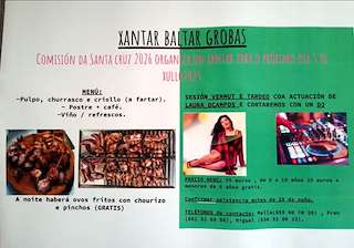Xantar de Baltar e Grobas en Melide