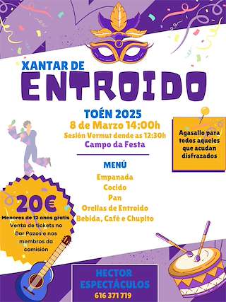 Comida de Carnaval en Toén