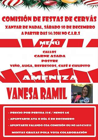 Xantar de Nadal de Cervás (2025) en Ares