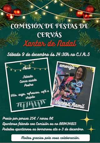 Xantar de Nadal de Cervás (2025) en Ares