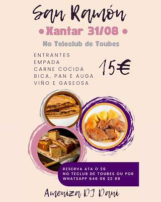 Xantar de San Ramón en A Peroxa