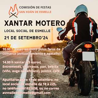 Xantar Motero de Esmelle en Ferrol