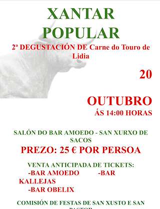 III Xantar Popular de Carne de Touro de Lidia en Cerdedo-Cotobade