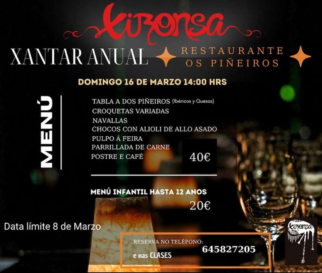 Xantar Anual Xironsa  en Cambados