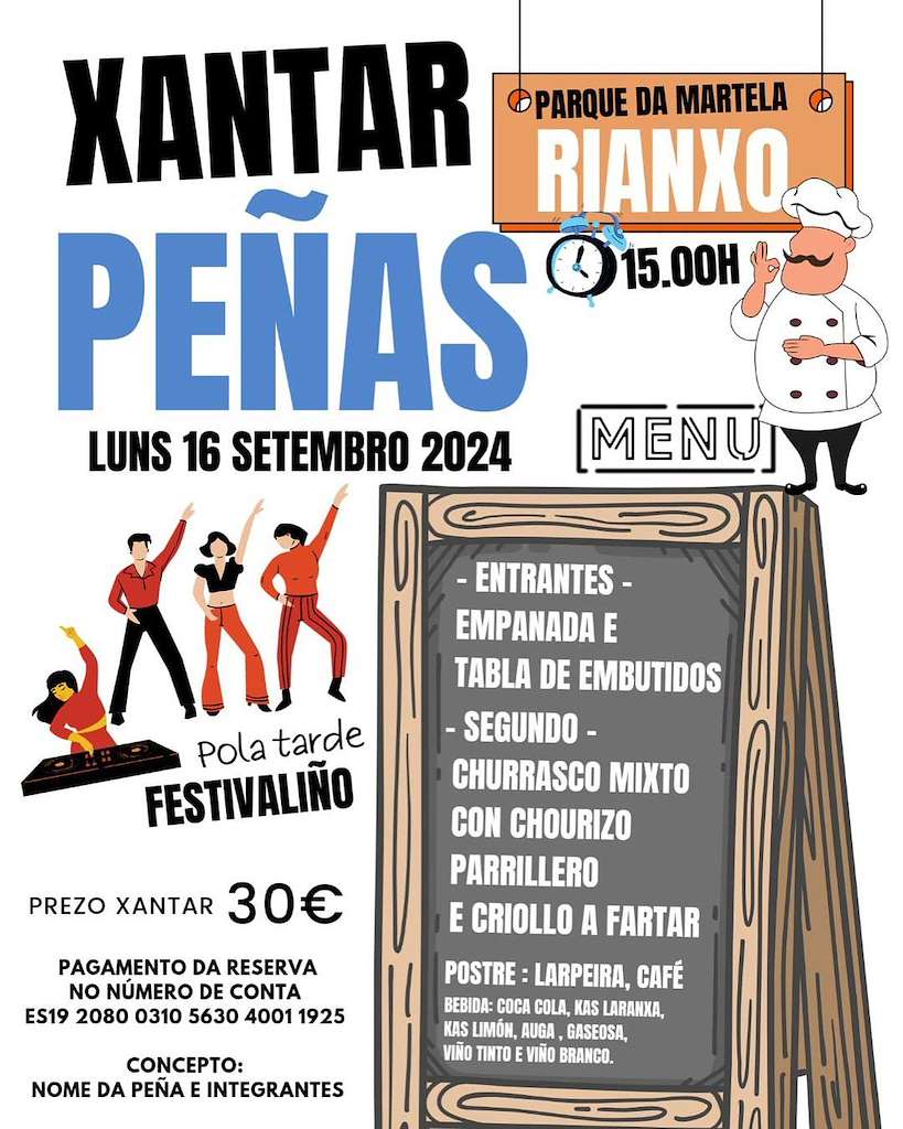 Xantar das Peñas  en Rianxo
