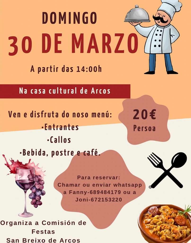 Xantar de Callos en Ponteareas