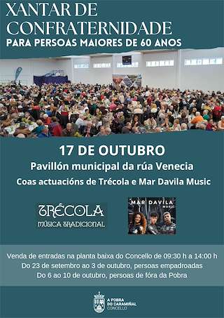 Fechas, información, programa, cartel, imágenes, mapa y ubicación de Xantar de Confraternidade (2025)  en  A Pobra do Caramiñal