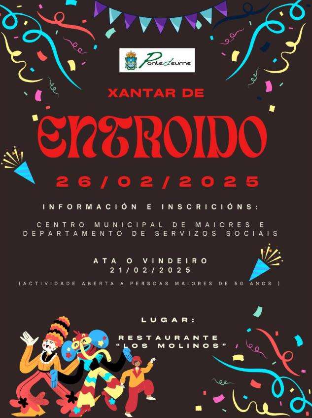 Xantar de Entroido en Pontedeume