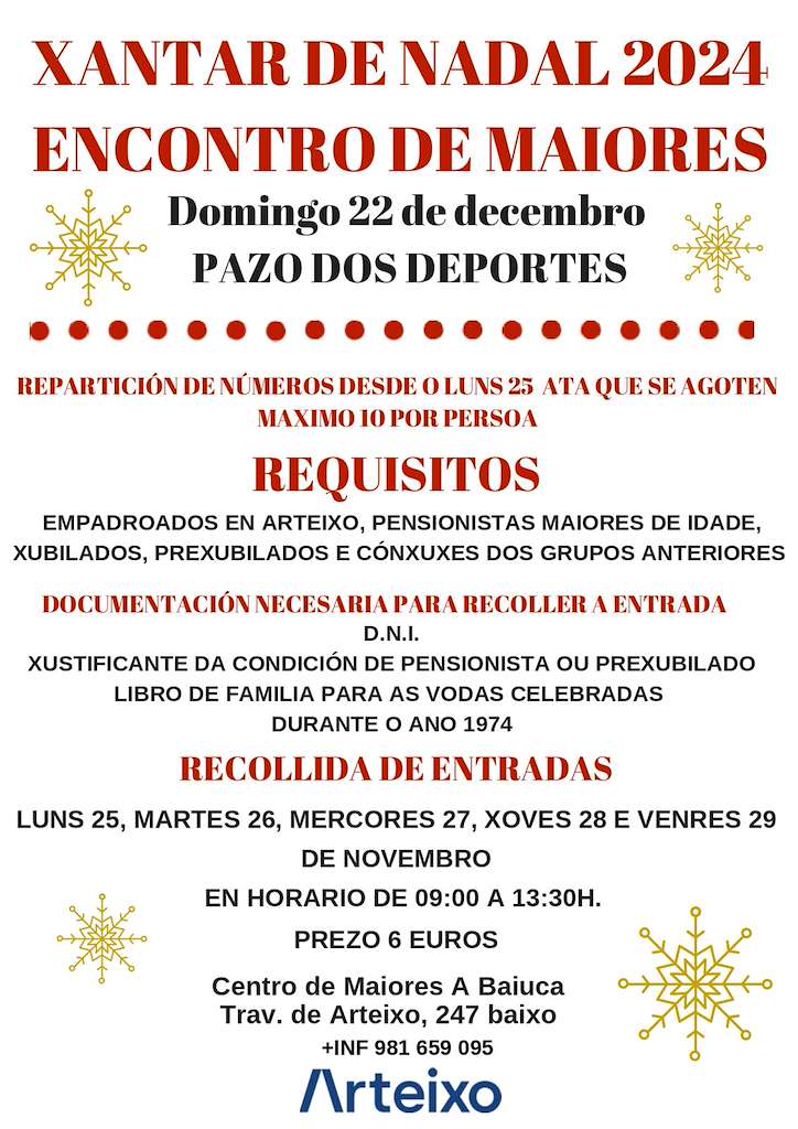 Xantar de Nadal - Encontro de Maiores en Arteixo