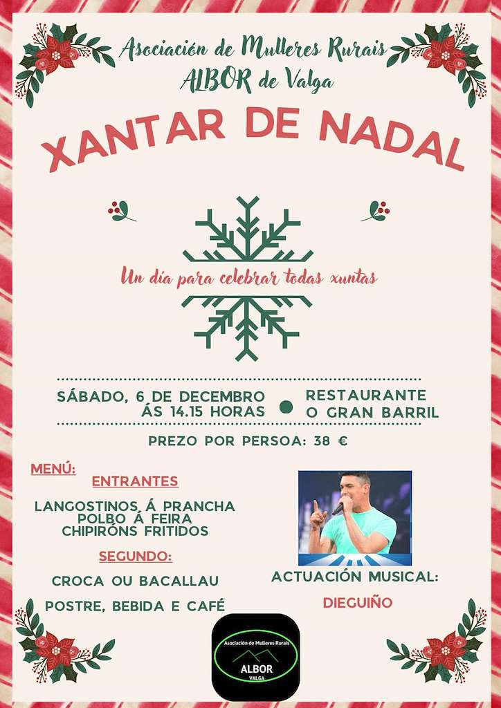 Xantar de Nadal  (2025) en Valga