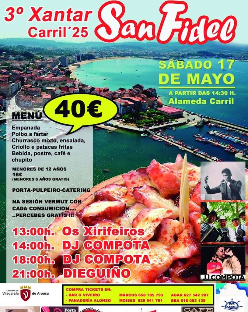 III Xantar de San Fidel de Carril en Vilagarcía de Arousa