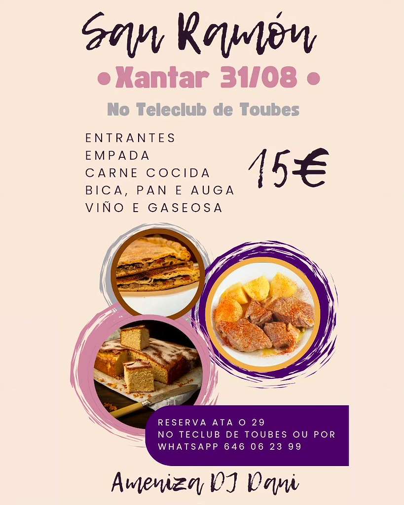 Xantar de San Ramón en A Peroxa