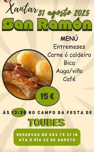 Fechas, información, programa, cartel, imágenes, mapa y ubicación de Xantar de San Ramón  en  A Peroxa