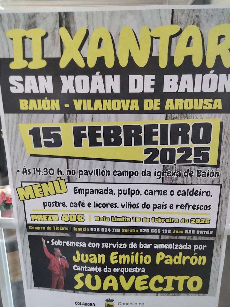 II Xantar de San Xoan de Baión en Vilanova de Arousa