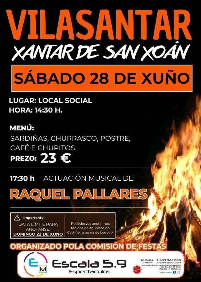 Xantar de San Xoán en Vilasantar