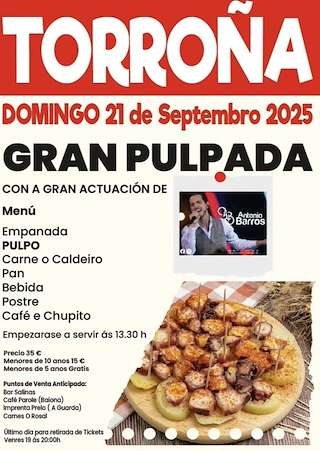 Fechas, información, programa, cartel, imágenes, mapa y ubicación de Xantar de Torroña  en  Oia