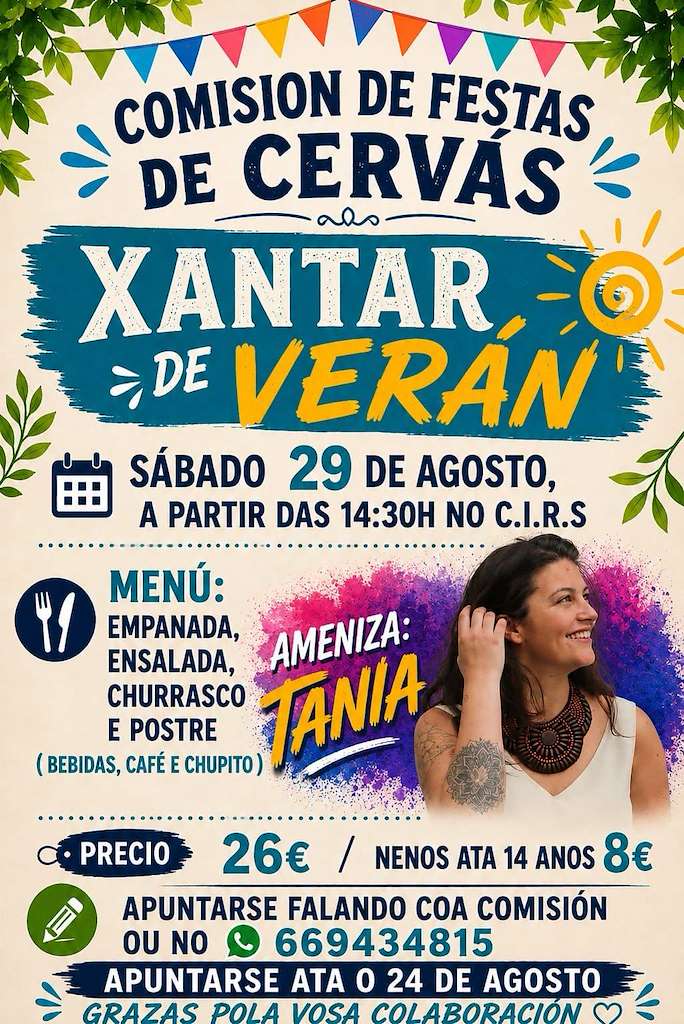 Xantar de Verán de Cervás (2026) en Ares
