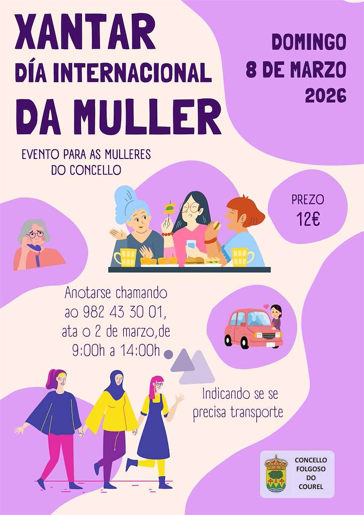Xantar Día Internacional da Muller  (2026) en Folgoso do Courel