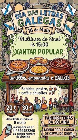 Xantar do Día das Letras Galegas