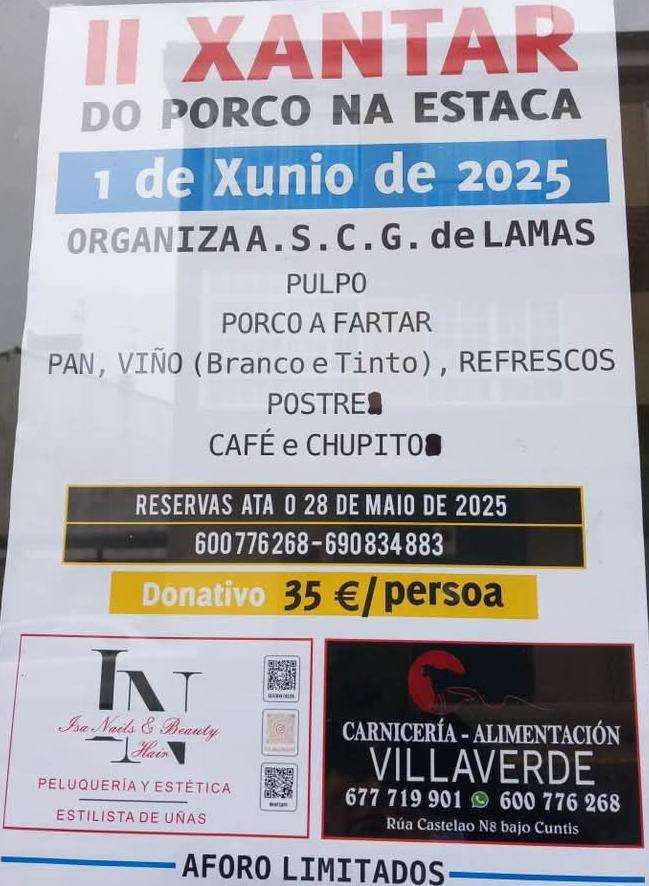 Xantar do Porco á Estaca de Lamas (2025) en Moraña