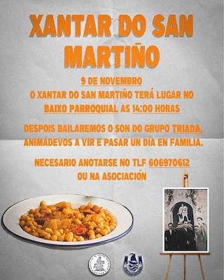Fechas, información, programa, cartel, imágenes, mapa y ubicación de Xantar do San Martiño de Meirás  (2025)  en  Sada