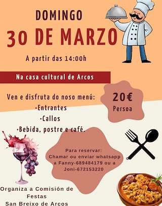 Fechas, información, programa, cartel, imágenes, mapa y ubicación de Xantar dos Callos  en  Ponteareas