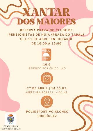 Fechas, información, programa, cartel, imágenes, mapa y ubicación de Xantar dos Maiores  en  Noia