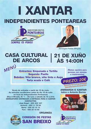 Fechas, información, programa, cartel, imágenes, mapa y ubicación de I Xantar Independientes (2026)  en  Ponteareas