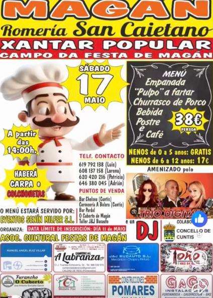 Xantar Popular da Romería de San Caietano de Magán (2025) en Cuntis