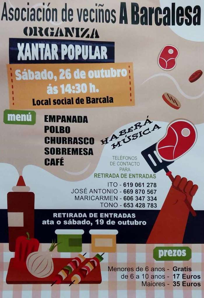 Xantar Popular de A Barcalesa en A Baña
