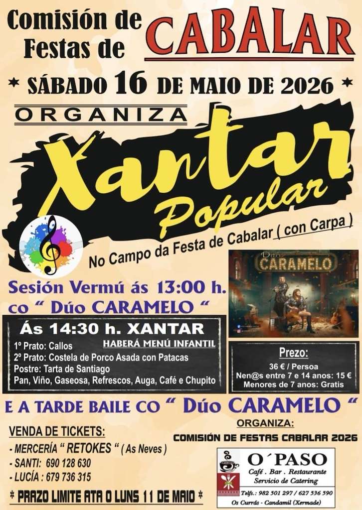Xantar Popular de Cabalar en A Capela