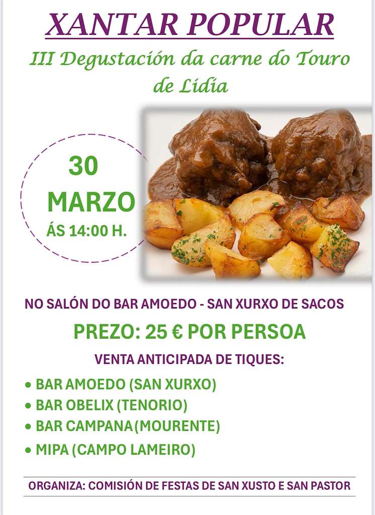 III Xantar Popular de Carne de Touro de Lidia en Cerdedo-Cotobade