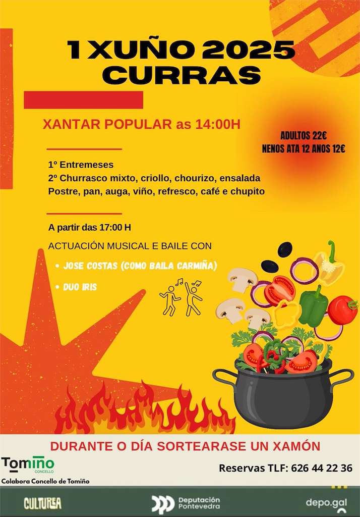 Xantar Popular de Currás (2025) en Tomiño
