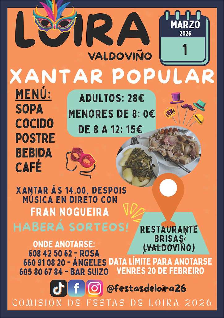 Xantar Popular de Lira  (2026) en Valdoviño