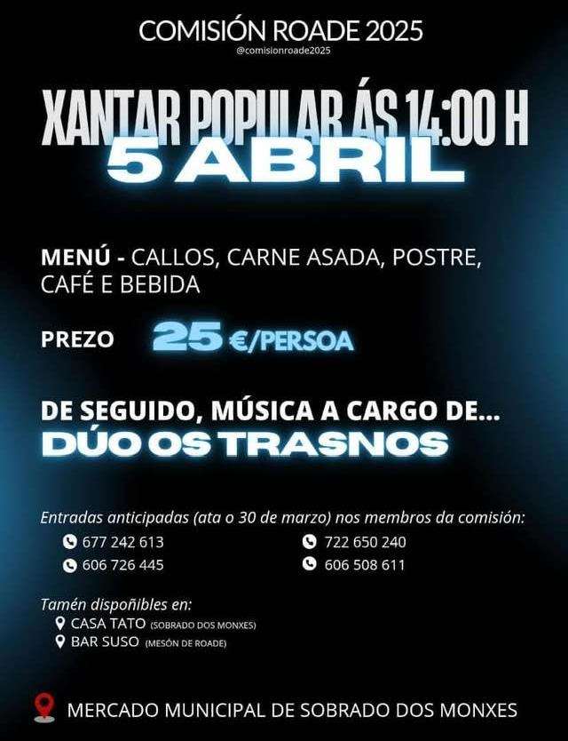 Xantar Popular de Roade en Sobrado