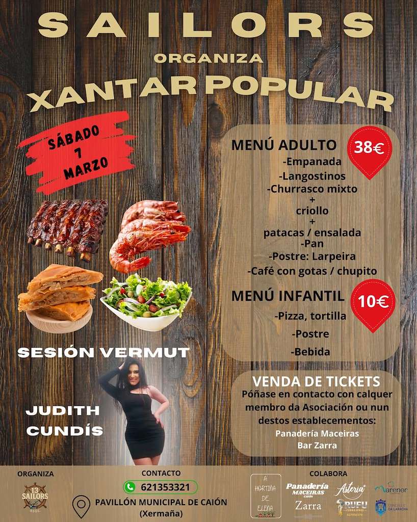Xantar Popular de Sailors en A Laracha