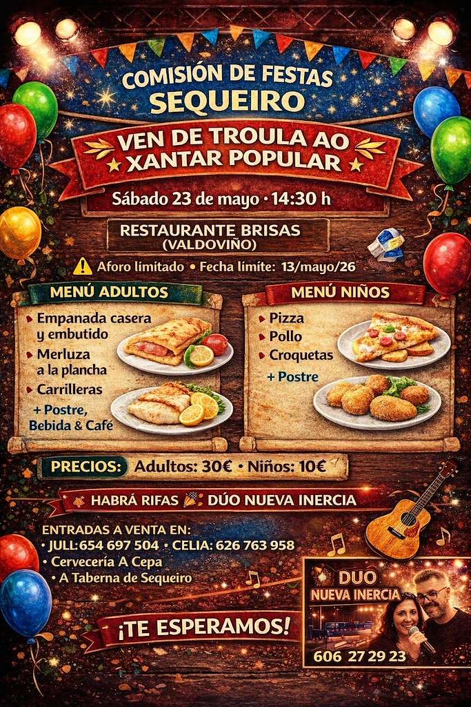 Xantar Popular de Sequeiro (2026) en Valdoviño